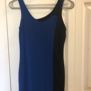 Black and blue fitted dress- teen